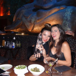 AnestasiA Vodka CEO, Yuliya Mamontova, friend Aureta, TAO Las Vegas